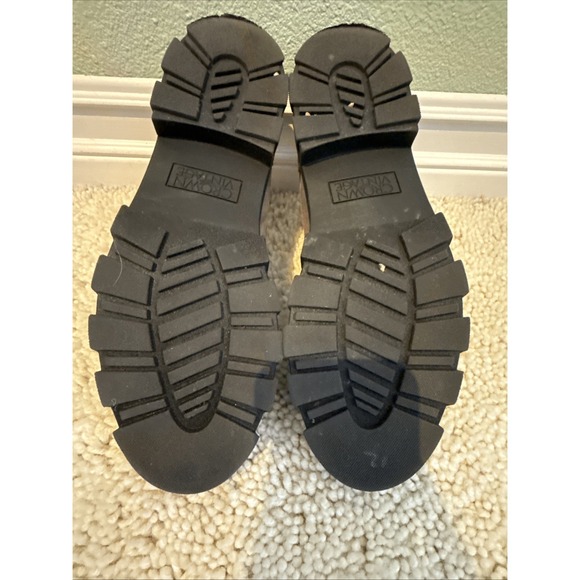 Crown Vintage Brown Faux Suede, Lug Sole Penny Loafers Academia,Classic Y2K 9 M - Picture 6 of 8